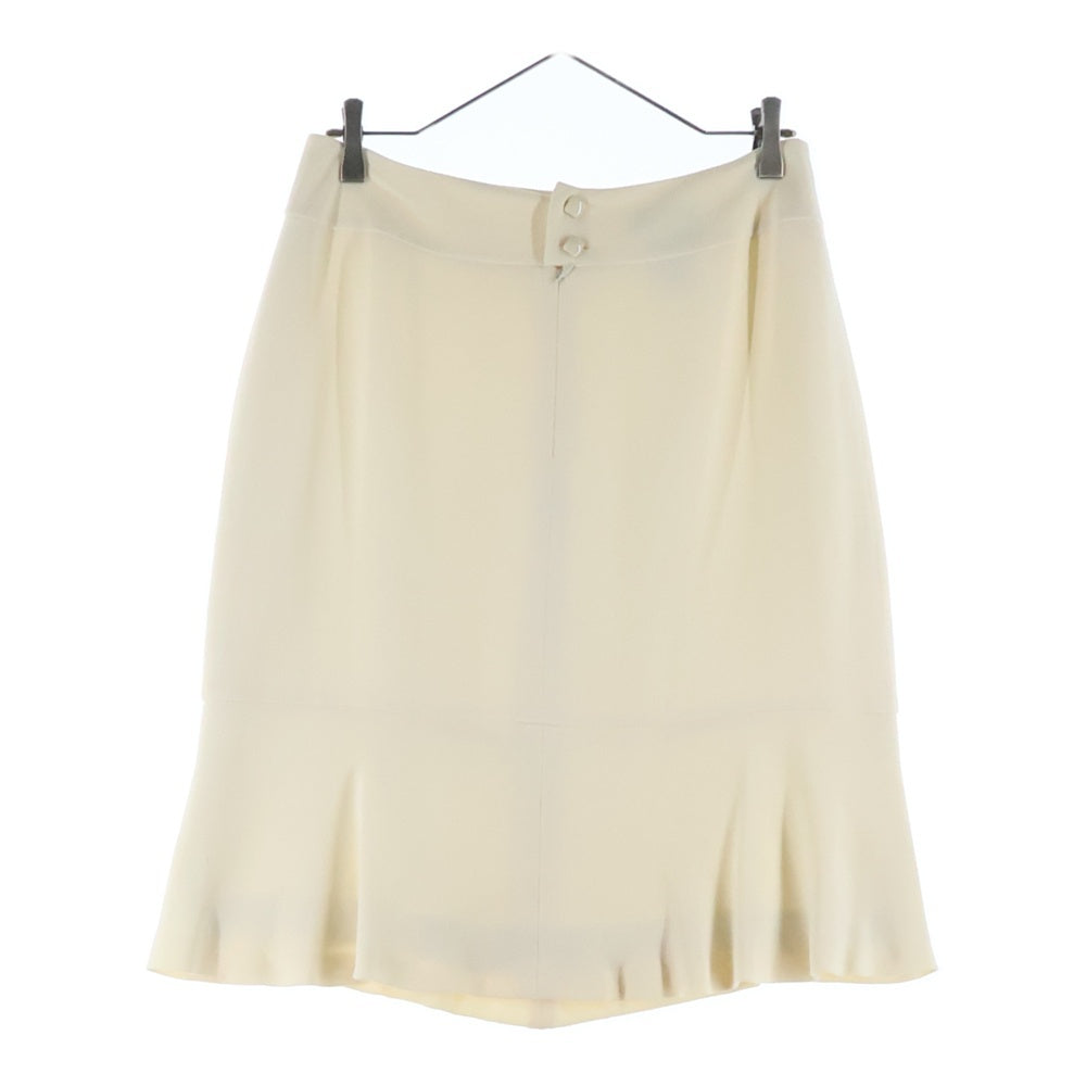 CHANEL(シャネル) シルク フレアスカート アイボリー レディース
