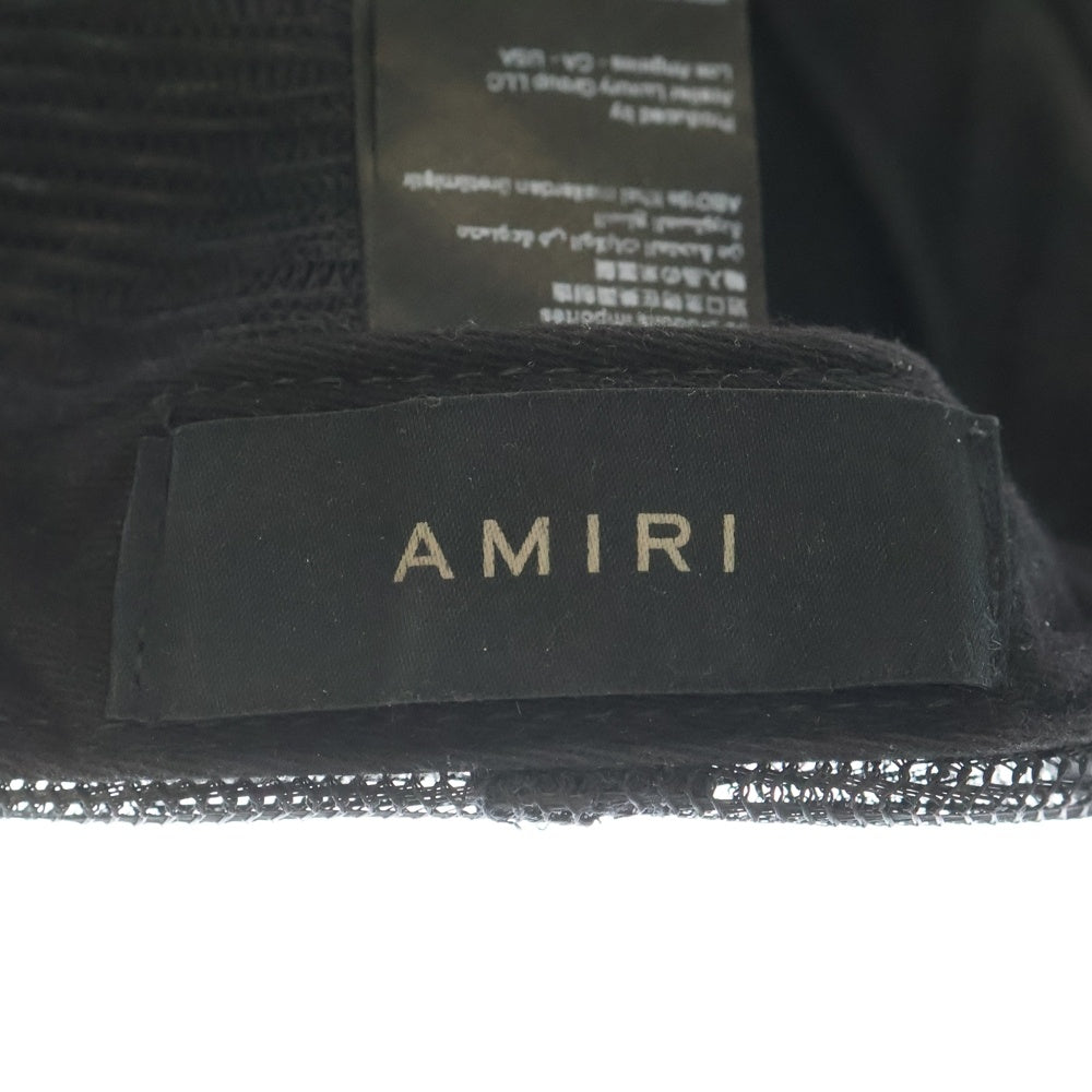 AMIRI(アミリ) FULL CANVAS MA HAT フルキャンバスハット トラッカーキャップ ブラック