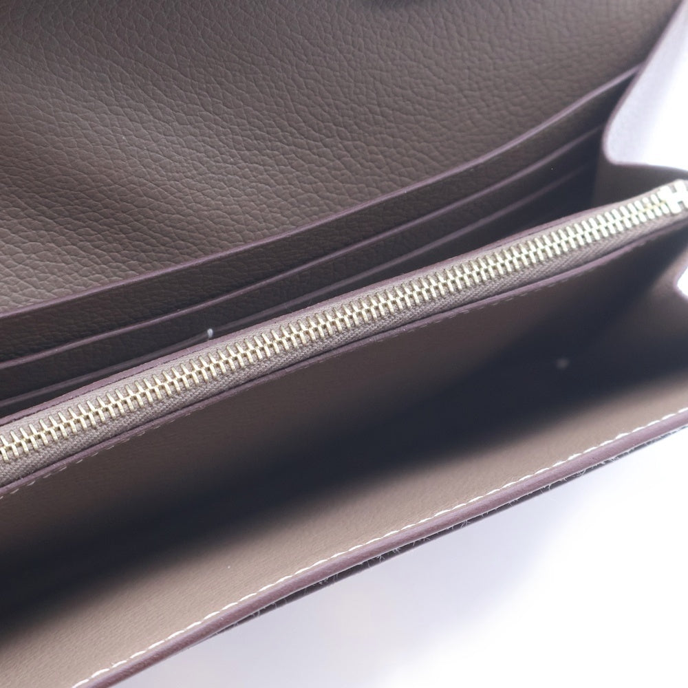 HERMES(エルメス) コンスタンス ロング エトゥープ ショルダーバッグ ショルダーウォレット 長財布 ミニバッグ ベージュ エヴァーカラー K刻印 ゴールド金具