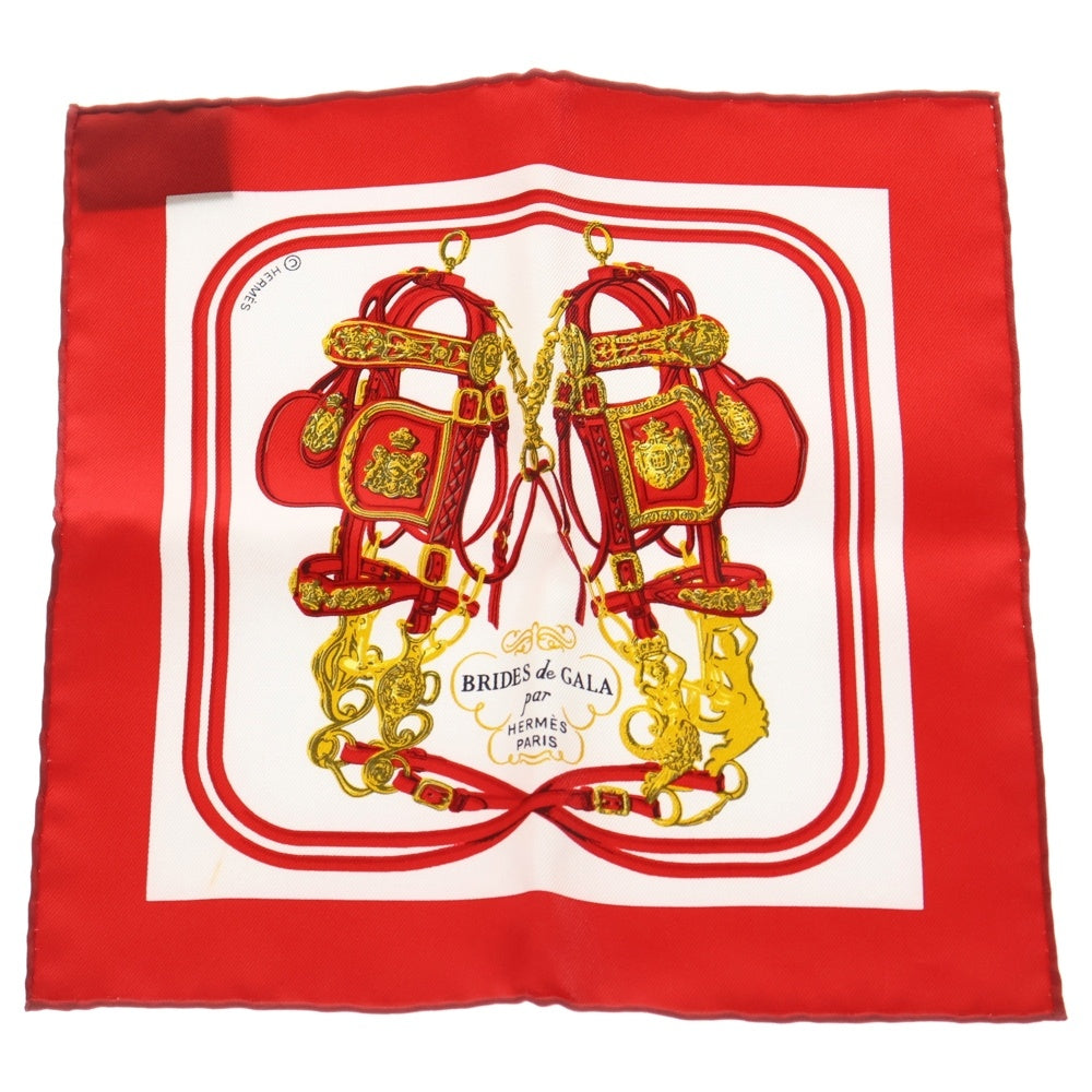 HERMES(エルメス) カレ20 Brides de Gala ブリッド・ドゥ・ガラ スカーフ レッド レディース
