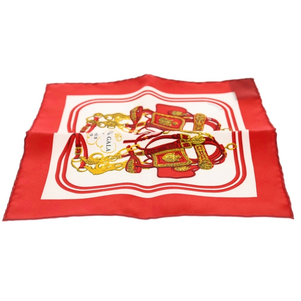 HERMES(エルメス) カレ20 Brides de Gala ブリッド・ドゥ・ガラ スカーフ レッド レディース