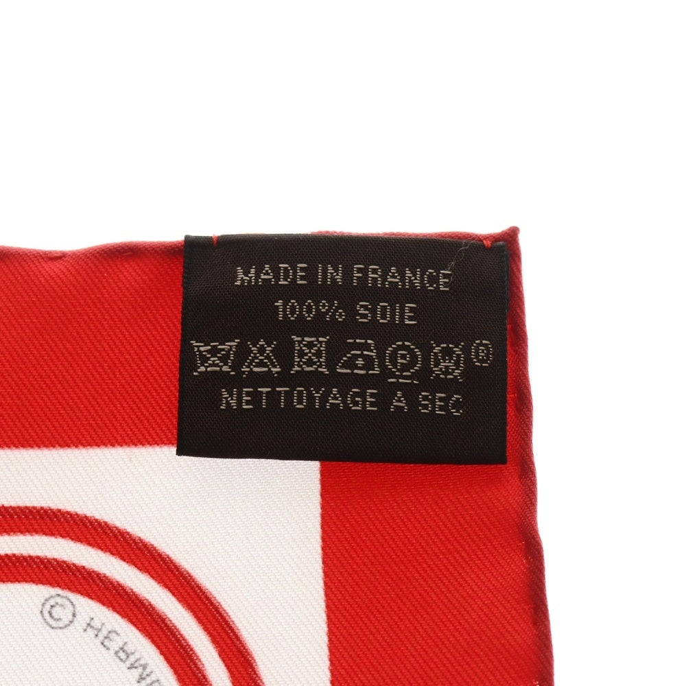 HERMES(エルメス) カレ20 Brides de Gala ブリッド・ドゥ・ガラ スカーフ レッド レディース