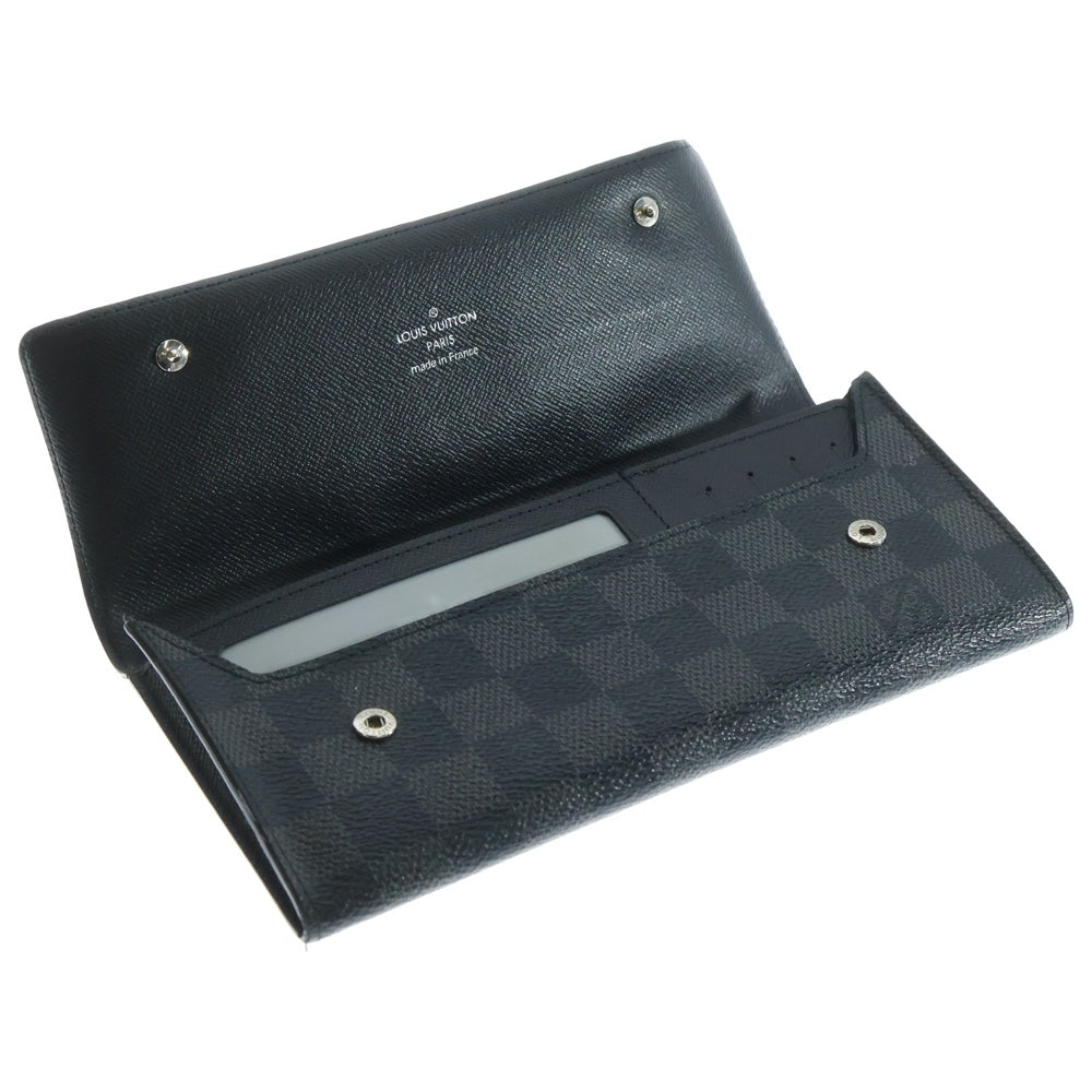 LOUIS VUITTON(ルイヴィトン) ダミエグラフィット ポルトフォイユ ロン モデュラブル 二つ折り長財布 ブラック N63084