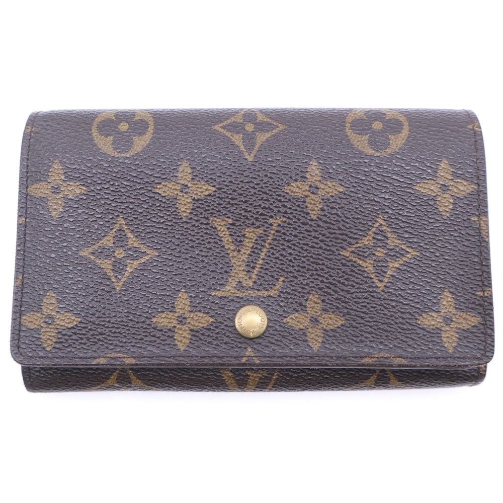 LOUIS VUITTON(ルイヴィトン) モノグラム ポルトモネビエトレゾール 三つ折り財布 ブラウン レザー M61730