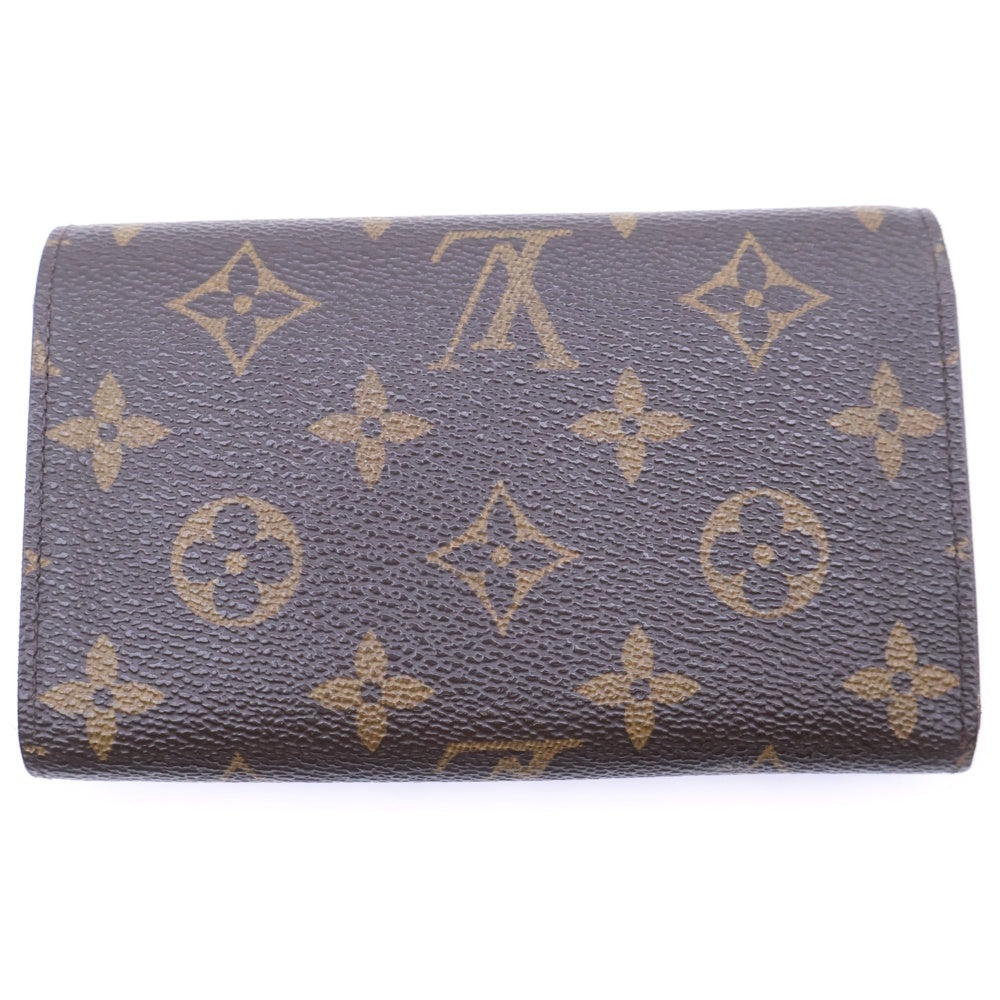 LOUIS VUITTON(ルイヴィトン) モノグラム ポルトモネビエトレゾール 三つ折り財布 ブラウン レザー M61730