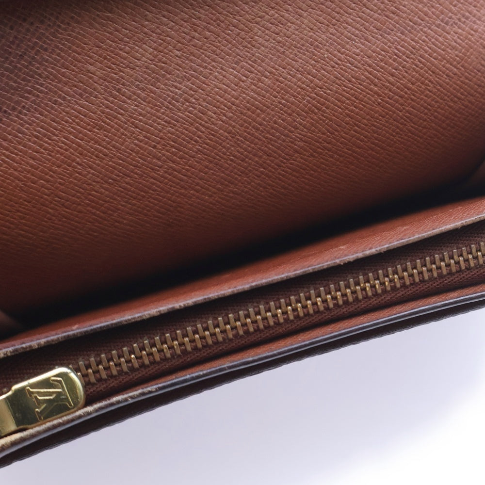 LOUIS VUITTON(ルイヴィトン) モノグラム ポルトモネビエトレゾール 三つ折り財布 ブラウン レザー M61730