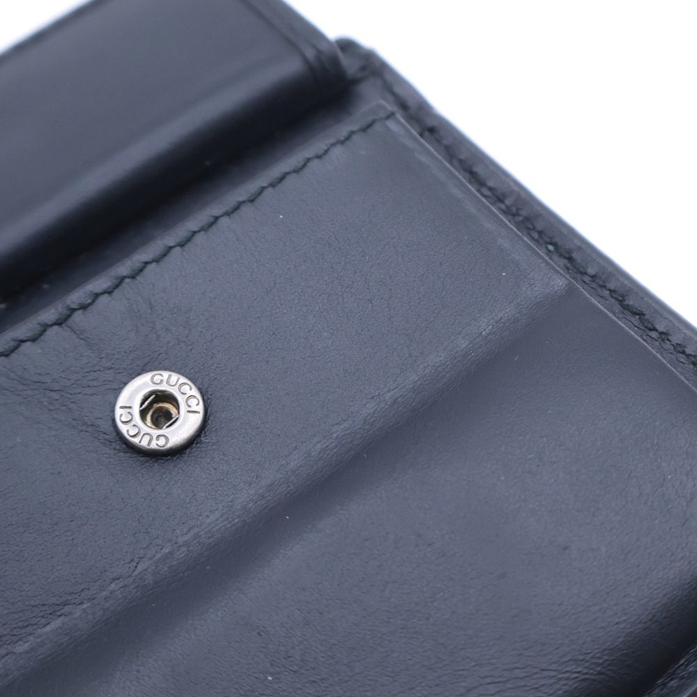 GUCCI(グッチ) GGスプリーム キングスネークプリント 二つ折り財布 ブラック 451266