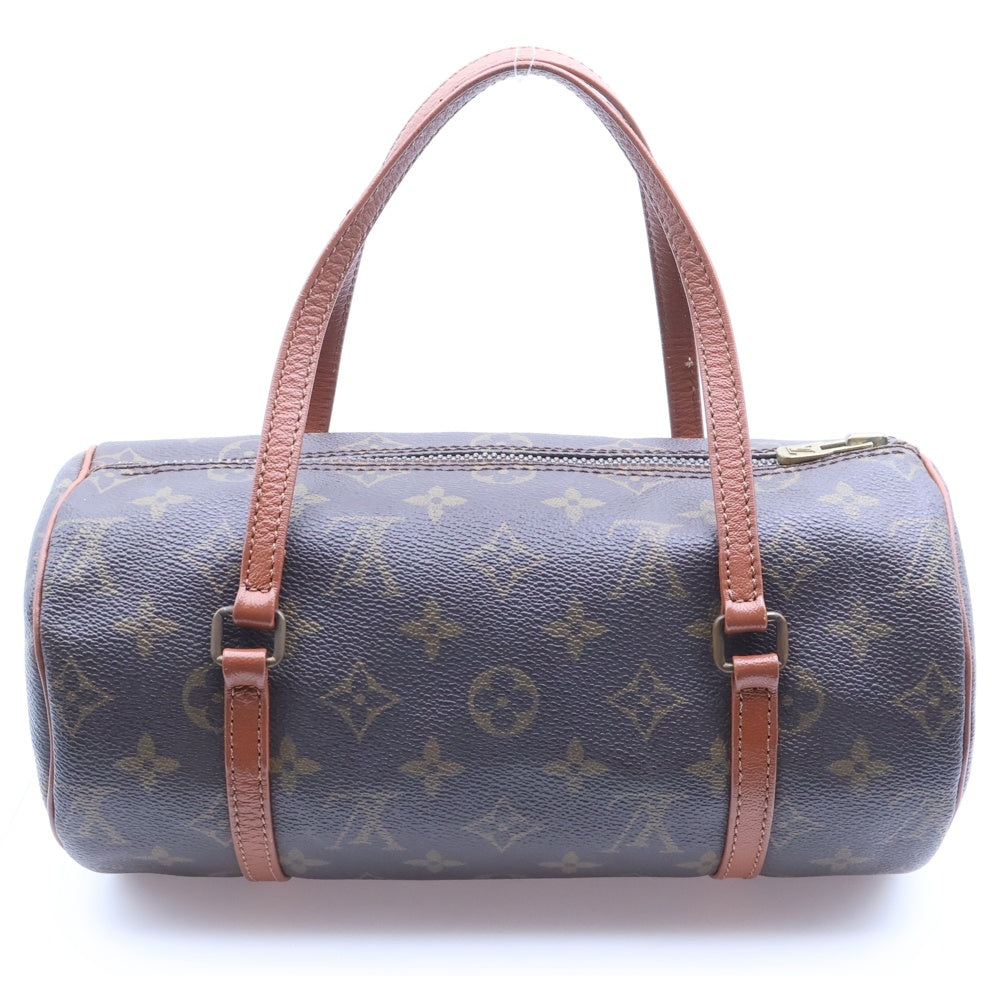 LOUIS VUITTON(ルイヴィトン) モノグラムパピヨン30 ミニボストンバッグ ハンドバッグ ブラウン レザー×PVC M51365 ゴールド金具 レディース