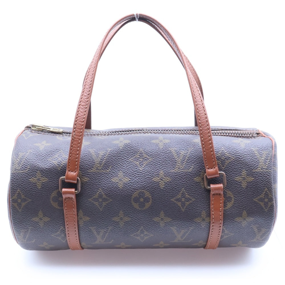 LOUIS VUITTON(ルイヴィトン) モノグラムパピヨン30 ミニボストンバッグ ハンドバッグ ブラウン レザー×PVC M51365 ゴールド金具 レディース