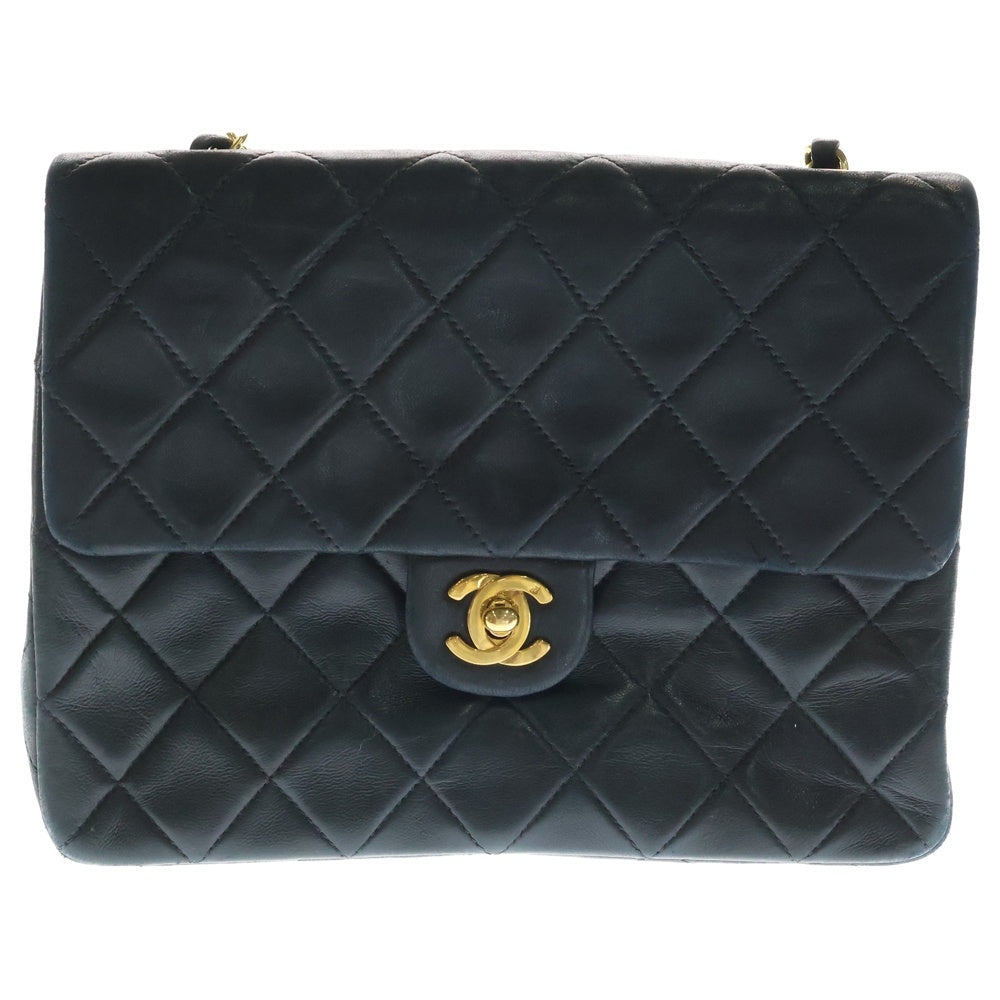 CHANEL(シャネル) マトラッセ20 シングルフラップ シングルチェーン ショルダーバッグ ラムスキン ゴールド金具 レディース