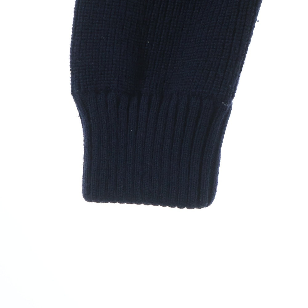 MONCLER(モンクレール) MAGLIONE TRICOT CARDIGAN ダウン切替 ジップアップニットパーカー フーディー ネイビー