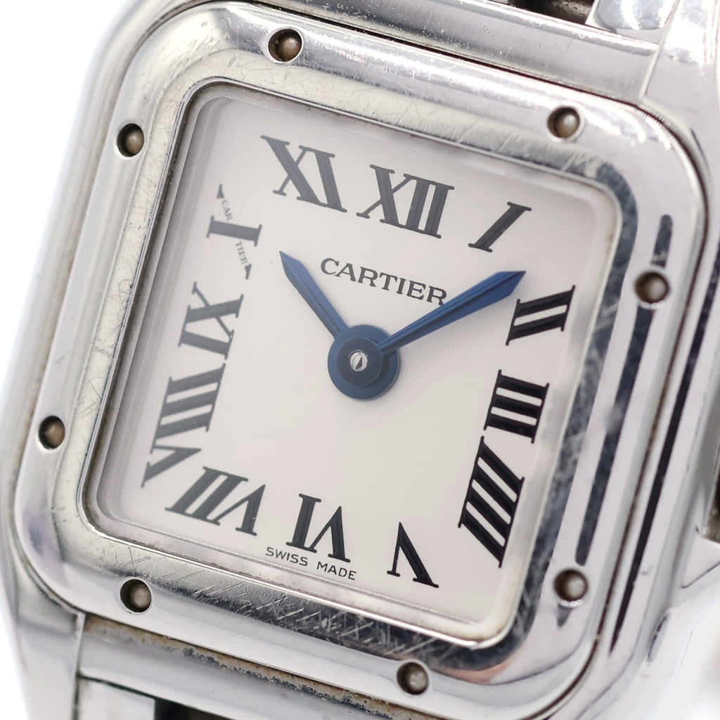 Cartier(カルティエ) パンテールドゥカルティエ ミニ SS/QZ ステンレス クオーツ クォーツ 腕時計 カルティエケア確認済 WSPN0019 白文字盤