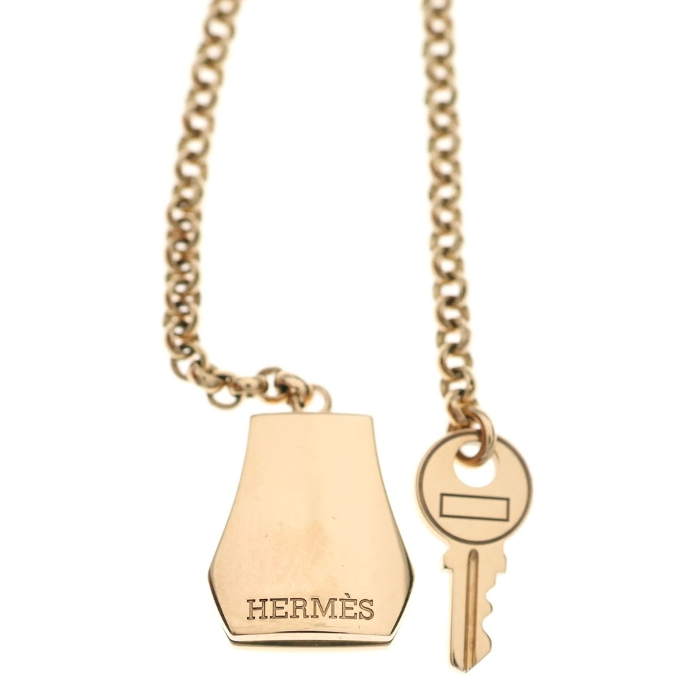 HERMES(エルメス) ケリー クロシェットPM ネックレス Au750 K18 PG ピンクゴールド ペンダント レディース