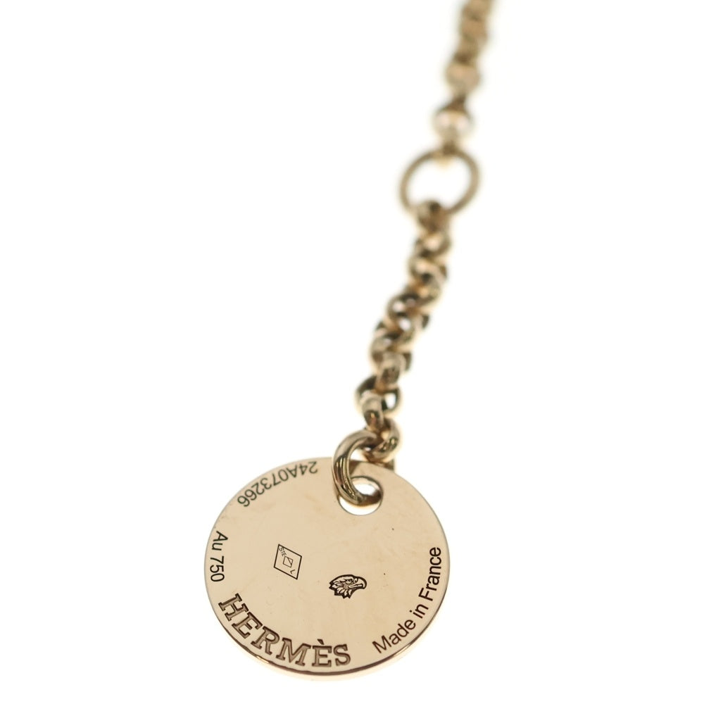 HERMES(エルメス) ケリー クロシェットPM ネックレス Au750 K18 PG ピンクゴールド ペンダント レディース