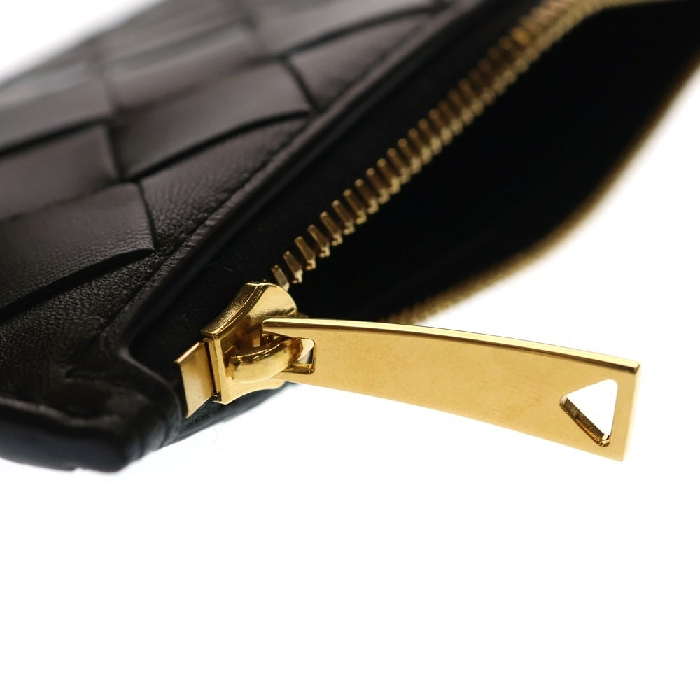 BOTTEGA VENETA(ボッテガヴェネタ) イントレチャート カードケース 小銭入れ ブラック レザー