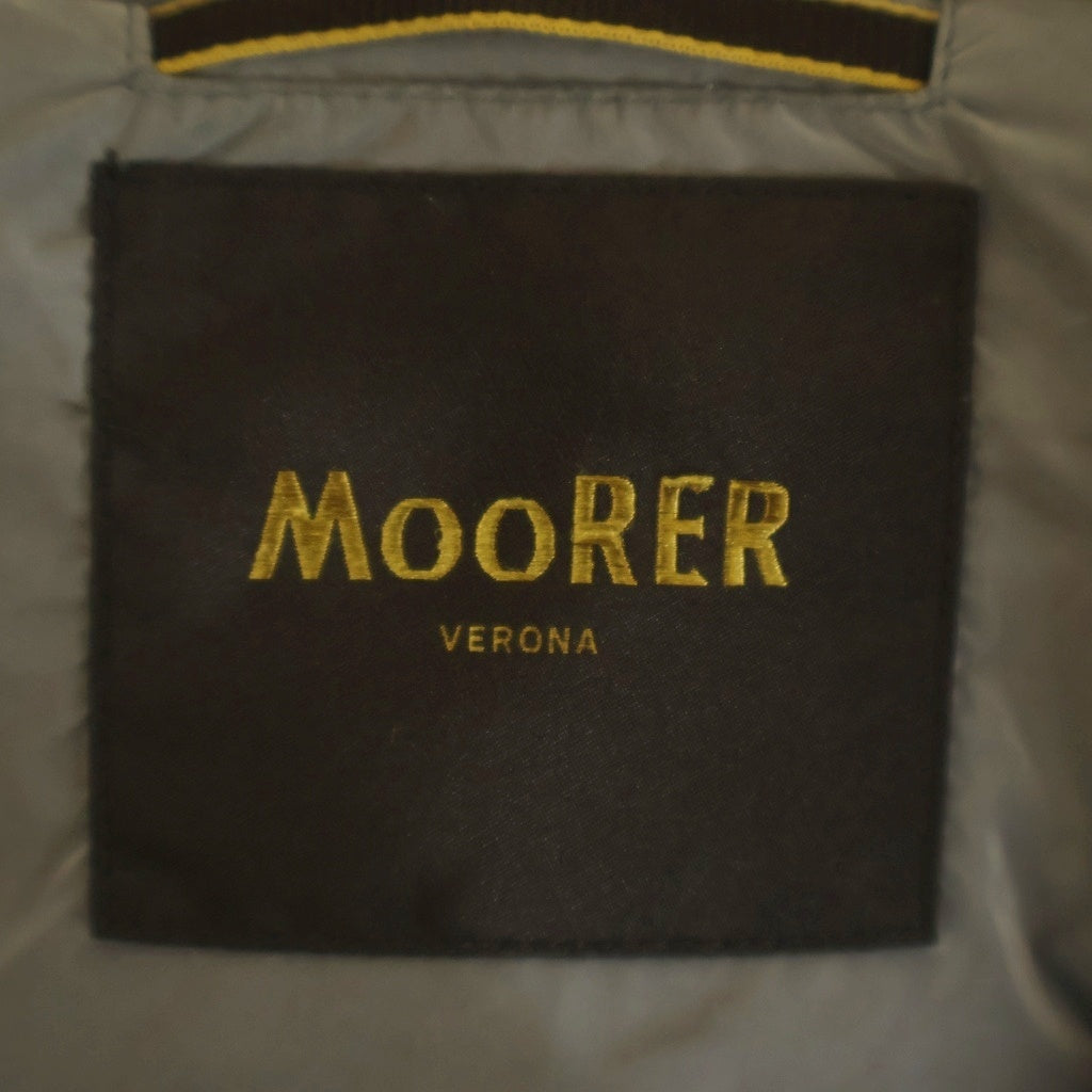 MOORER(ムーレー) ALEX-OS アレックス ピーチスキン フーデッド ダウンジャケット グレー