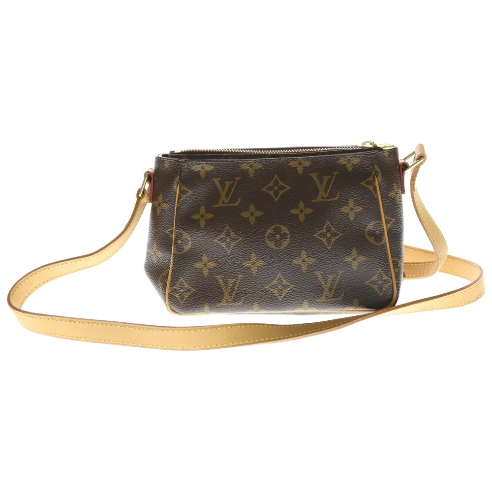 LOUIS VUITTON(ルイヴィトン) モノグラム ヴィバ・シテMM ミニバッグ ショルダーバッグ ブラウン レザー M51165 ゴールド金具 レディース