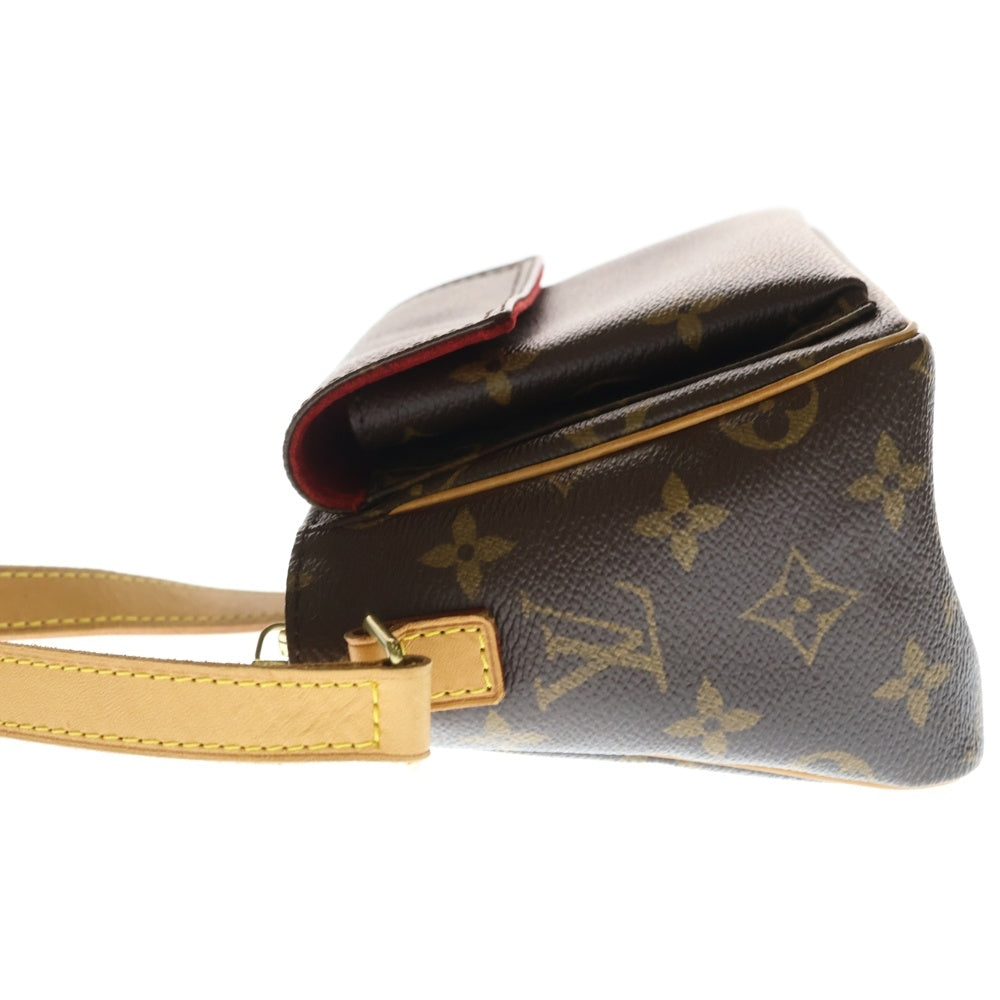LOUIS VUITTON(ルイヴィトン) モノグラム ヴィバ・シテMM ミニバッグ ショルダーバッグ ブラウン レザー M51165 ゴールド金具 レディース