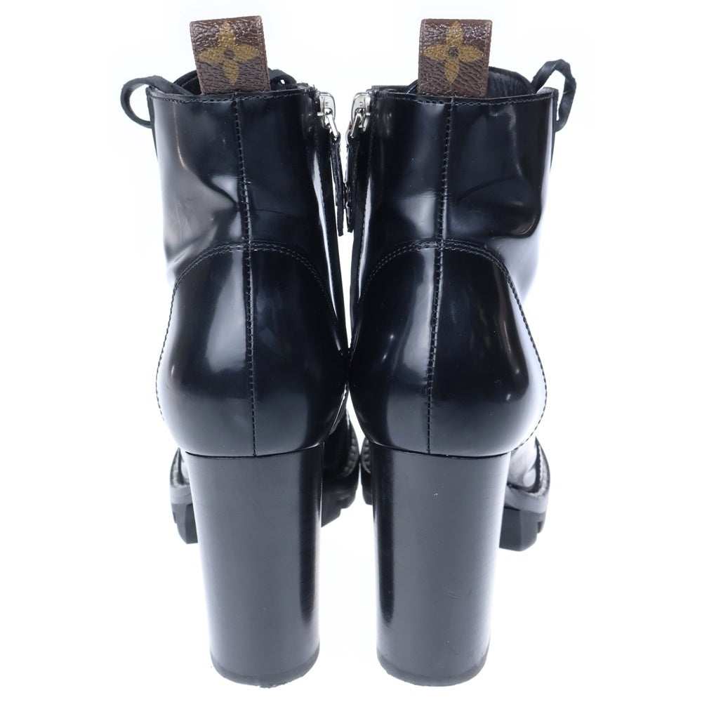 LOUIS VUITTON(ルイヴィトン) スタートレイルライン レースアップ レースアップハイヒールブーツ ブラック レディース
