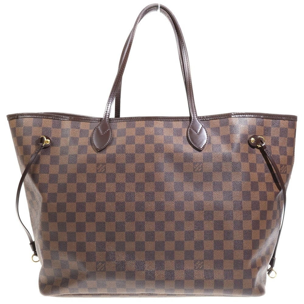 LOUIS VUITTON(ルイヴィトン) ダミエ ネヴァーフルGM トートバッグ ハンドバッグ ブラウン レザー PVC N51106 ゴールド金具 レディース