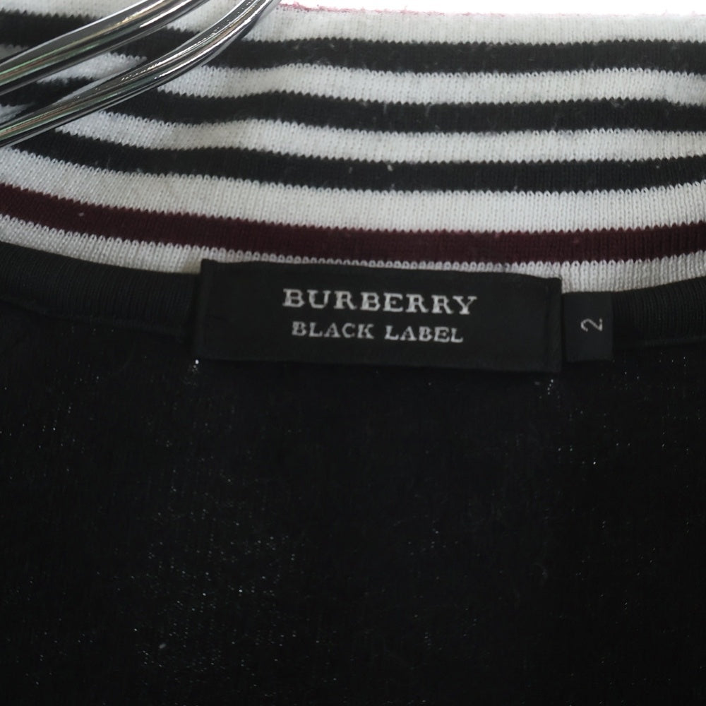 BURBERRY BLACK LABEL(バーバリー ブラックレーベル) サイドライン ジップアップ トラックジャケット ブラック