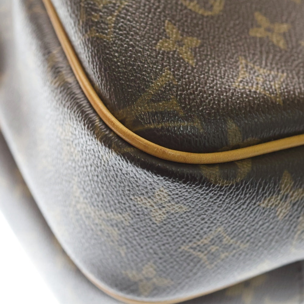 LOUIS VUITTON(ルイヴィトン) モノグラム リポーターPM ショルダーバッグ ブラウン PVCレザー M45254 ゴールド金具 レディース