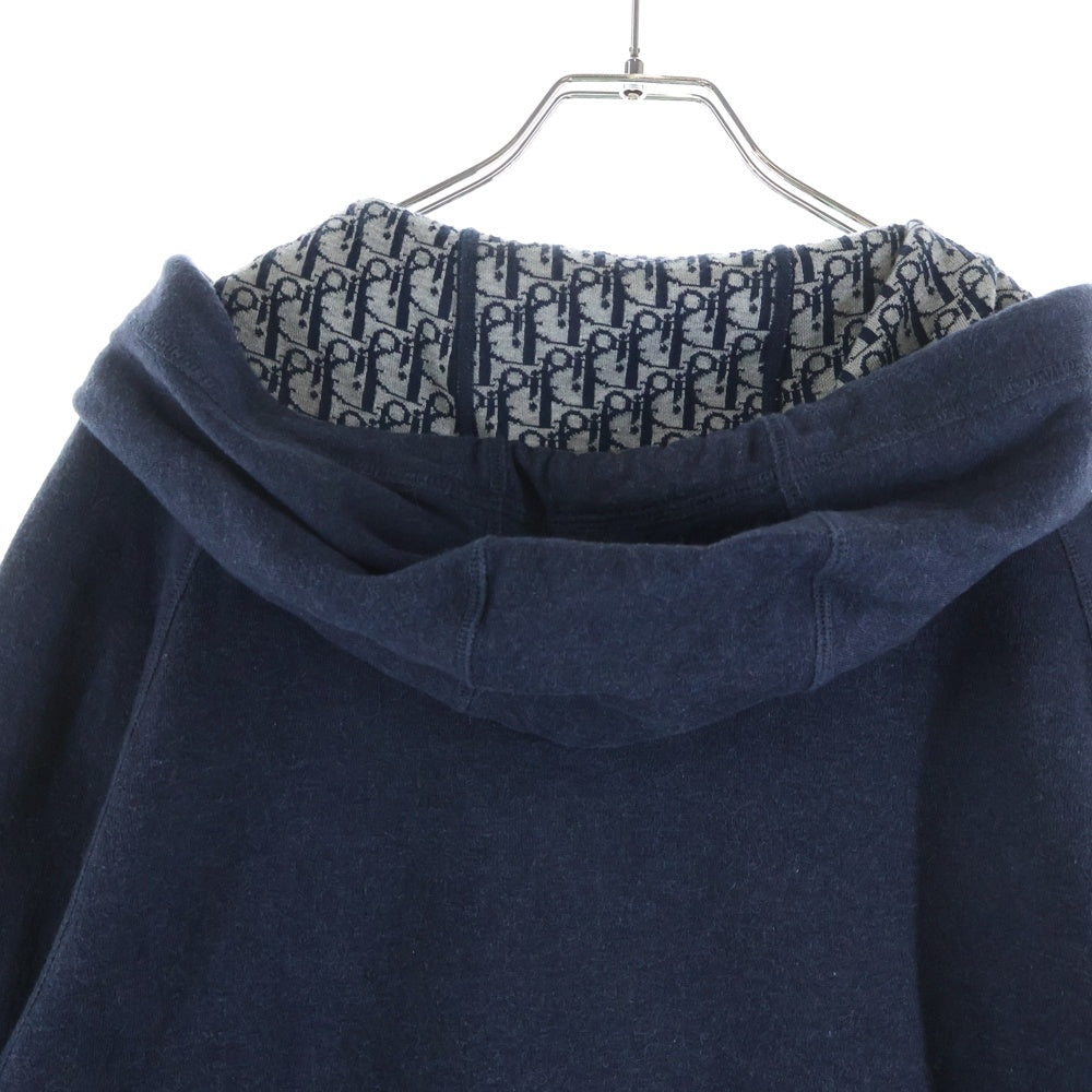 DIOR(ディオール) 21SS Loose Zipper Hooded Jacket オブリーク ジップアップパーカー ネイビー 113M221AT225
