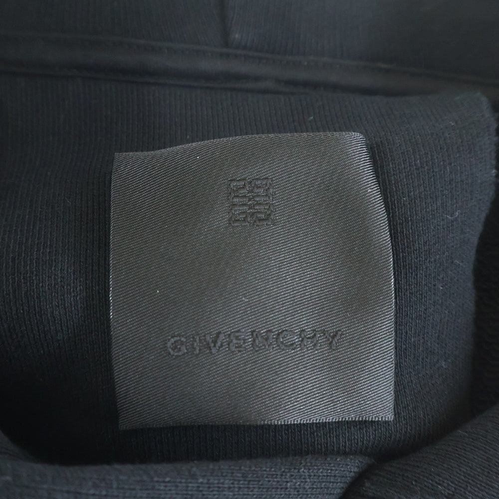 GIVENCHY(ジバンシィ) ロゴプリント プルオーバースウェットパーカー フーディー ブラック