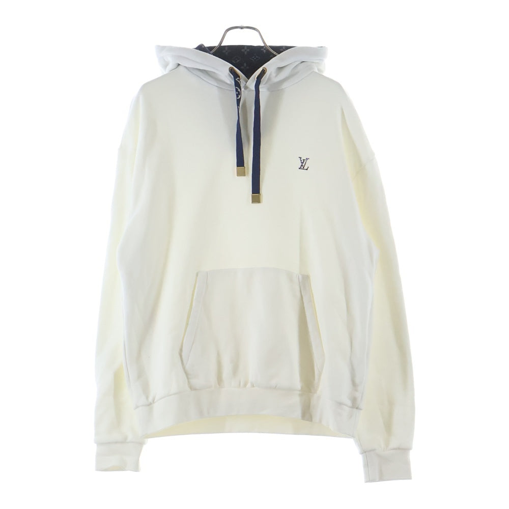 LOUIS VUITTON(ルイヴィトン) 25AW モノグラムライニング ラインストーン ロゴパーカー ホワイト RM252MQ ZA8 HSY25W