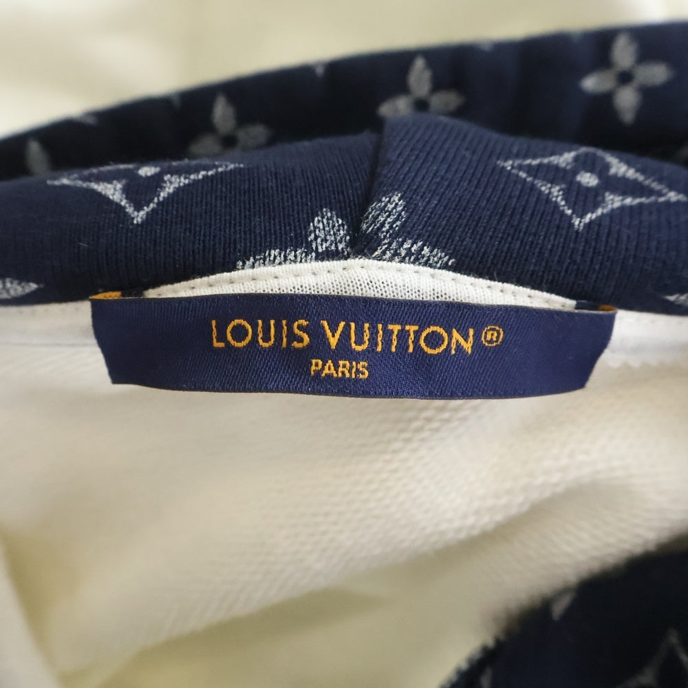 LOUIS VUITTON(ルイヴィトン) 25AW モノグラムライニング ラインストーン ロゴパーカー ホワイト RM252MQ ZA8 HSY25W