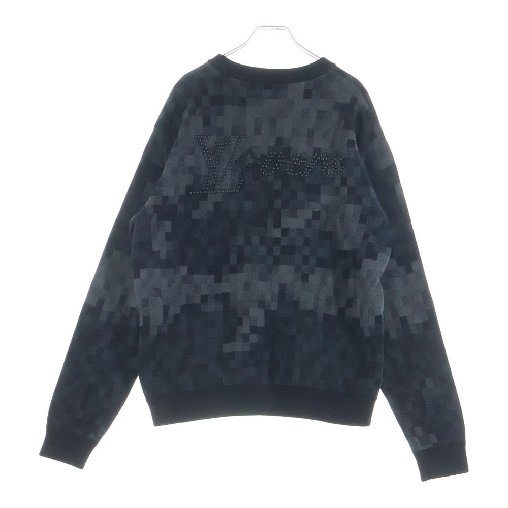 LOUIS VUITTON(ルイヴィトン) 25SS LV Vers Damoflage Jacquard Pullover ダミエ セーター グレー RM251Q AUR HQN72W