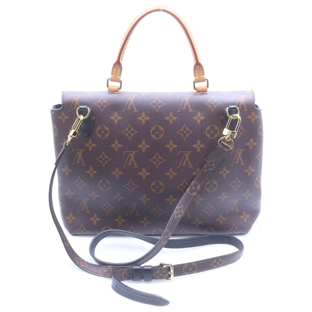 LOUIS VUITTON(ルイヴィトン) モノグラム キャンバス マリニャン 2WAYバッグ ハンドバッグ ショルダーバッグ ブラウン×ブラック レザー×PVC M44259 ゴールド金具 レディース