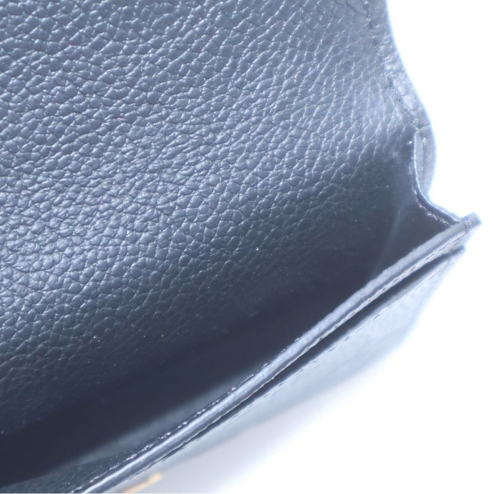LOUIS VUITTON(ルイヴィトン) モノグラムアンプラント アンヴェロップ・カルト ドゥ ヴィジット カードケース 名刺入れ ブラック レザー M58456 ゴールド金具 レディース