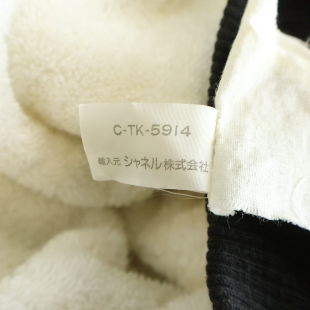 CHANEL(シャネル) フロントロゴ パイル地 タオル スウェットトレーナー ホワイト レディース