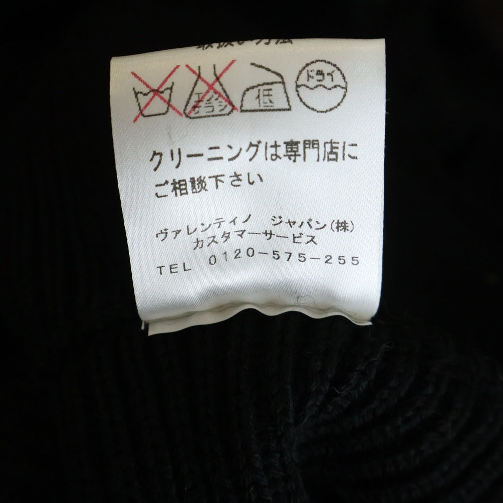 RED VALENTINO(レッド ヴァレンティノ) ウールニット ワンピース ブラック DRA9A909 レディース