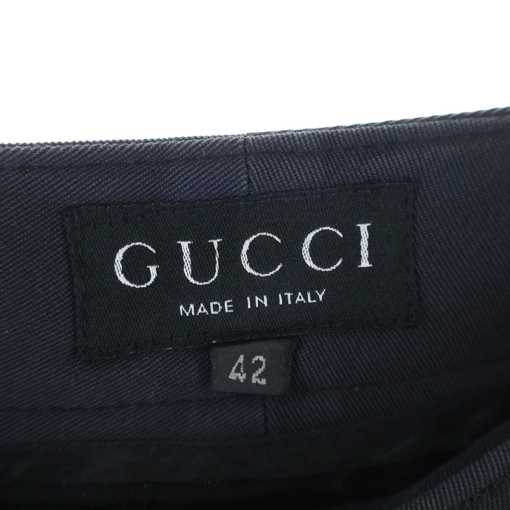 GUCCI(グッチ) コットンタイトスカート ブラック レディース