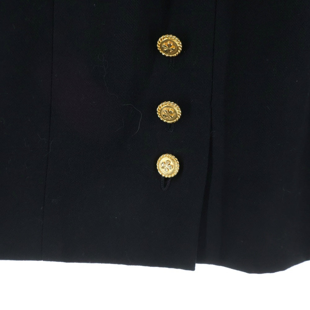 CHANEL(シャネル) ココボタン バックルスカート ネイビー レディース