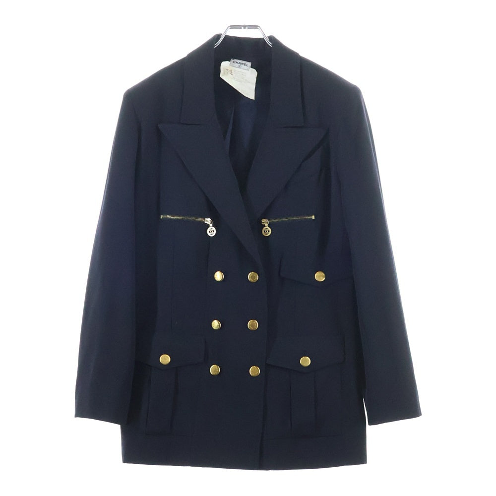 CHANEL(シャネル) ココボタン ダブルジャケット ネイビー 60PA19229 レディース