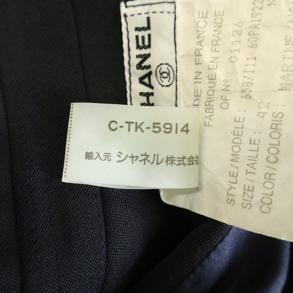 CHANEL(シャネル) ココボタン ダブルジャケット ネイビー 60PA19229 レディース