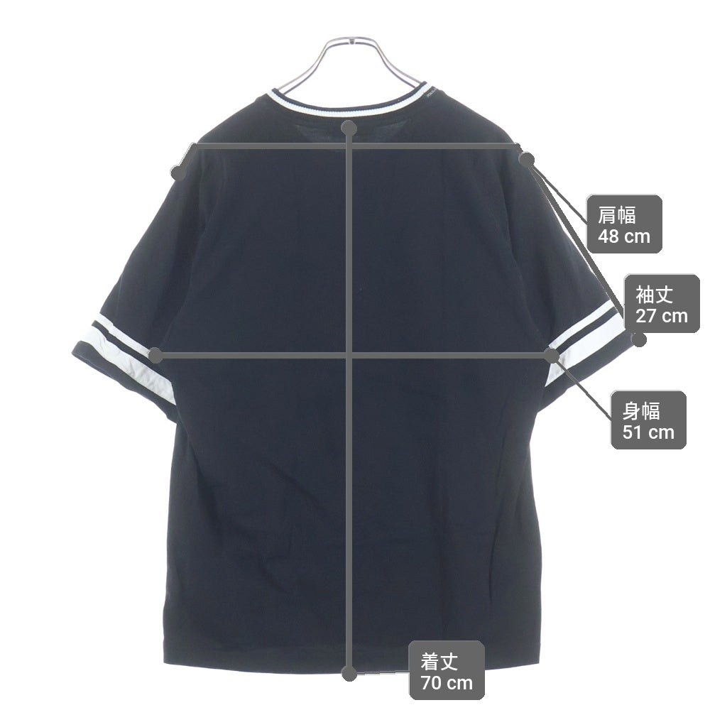 DOLCE & GABBANA(ドルチェアンドガッバーナ) ミラノ紋章デザイン 半袖Tシャツ ブラック