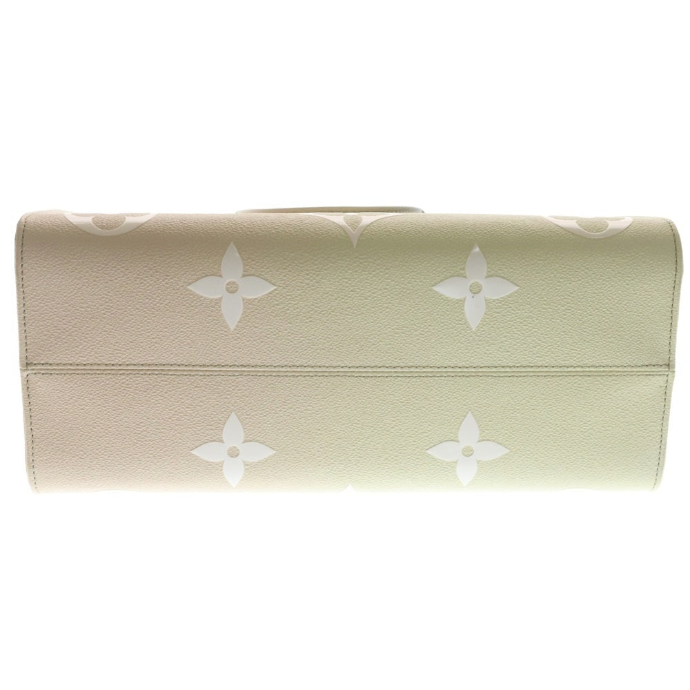 LOUIS VUITTON(ルイヴィトン) モノグラムスプリングインザシティ オンザゴー MM ハンドバッグ トートバッグ ライトグリーン レザー M20510 ゴールド金具 レディース