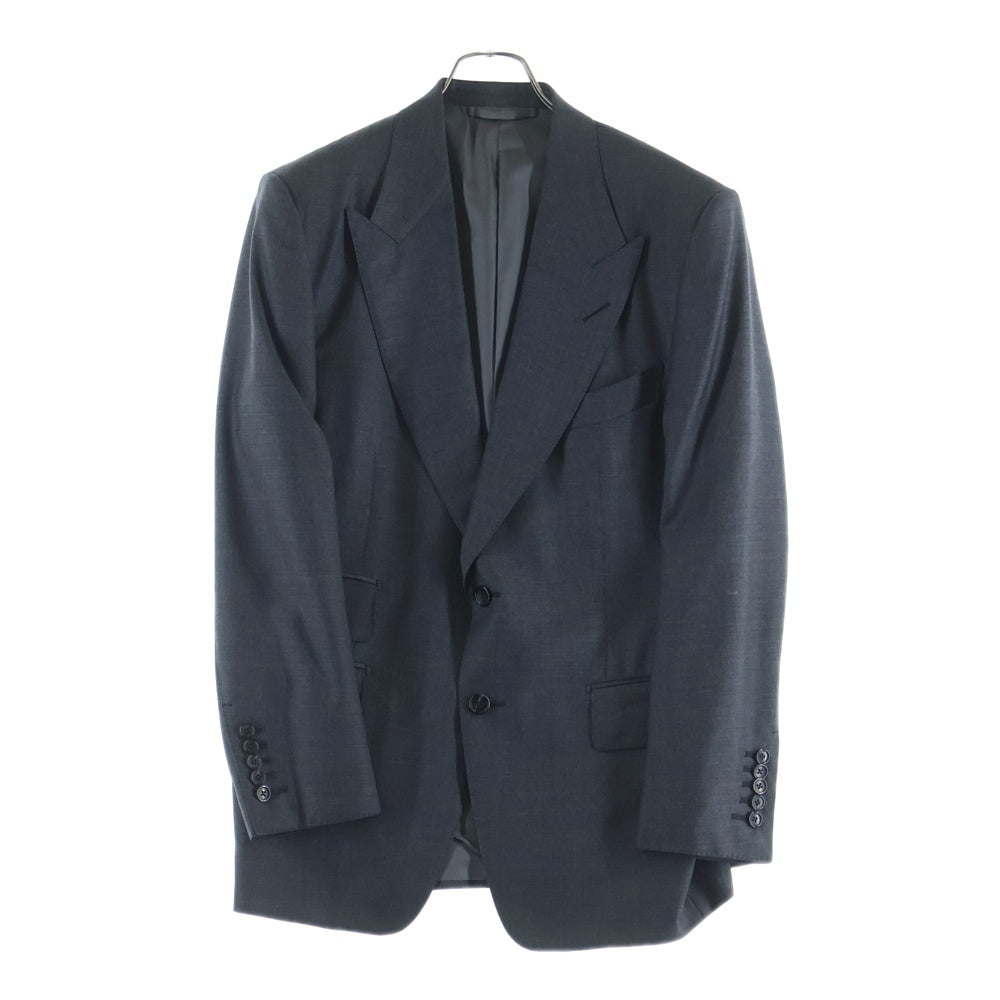 TOM FORD(トムフォード) セットアップ スーツ 3ピース ウール 2B テーラードジャケット ベスト スラックスパンツ グレー T22R01 31AL43