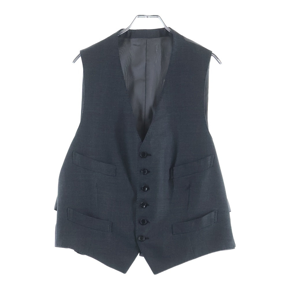 TOM FORD(トムフォード) セットアップ スーツ 3ピース ウール 2B テーラードジャケット ベスト スラックスパンツ グレー T22R01 31AL43
