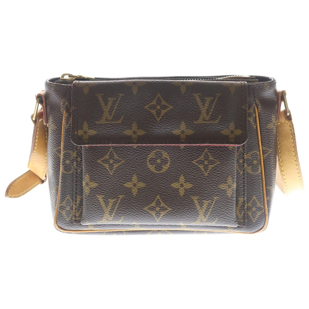 LOUIS VUITTON(ルイヴィトン) ヴィバシテPM モノグラム PVC レザー ショルダーバッグ ゴールド金具 ブラウン M51165 レディース