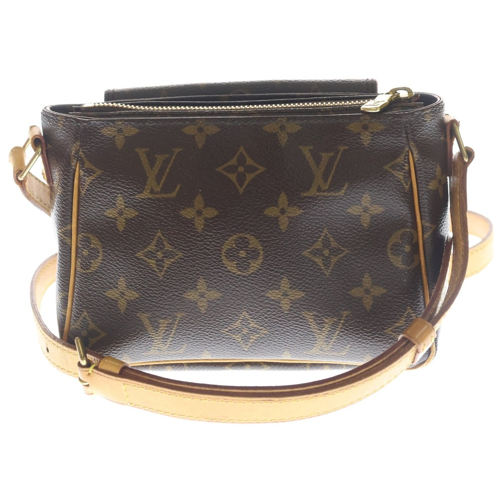 LOUIS VUITTON(ルイヴィトン) ヴィバシテPM モノグラム PVC レザー ショルダーバッグ ゴールド金具 ブラウン M51165 レディース