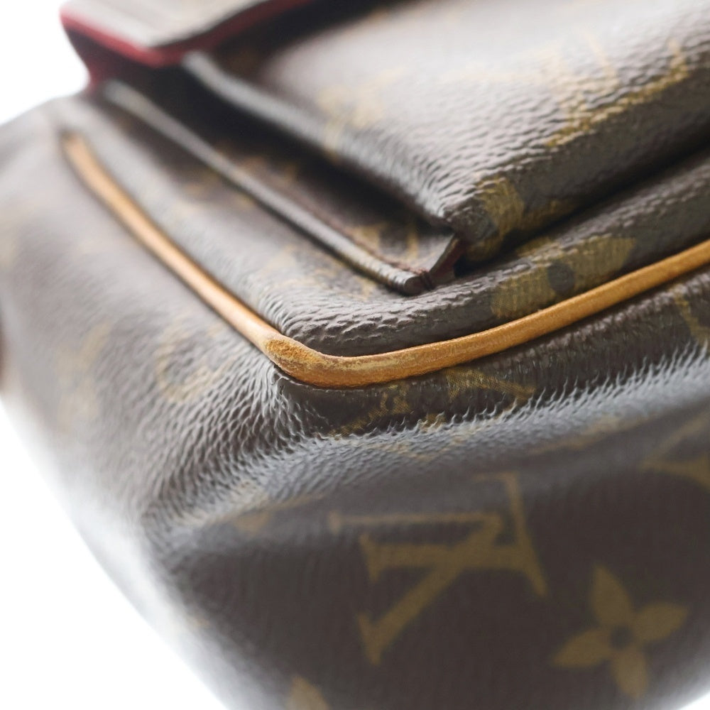 LOUIS VUITTON(ルイヴィトン) ヴィバシテPM モノグラム PVC レザー ショルダーバッグ ゴールド金具 ブラウン M51165 レディース