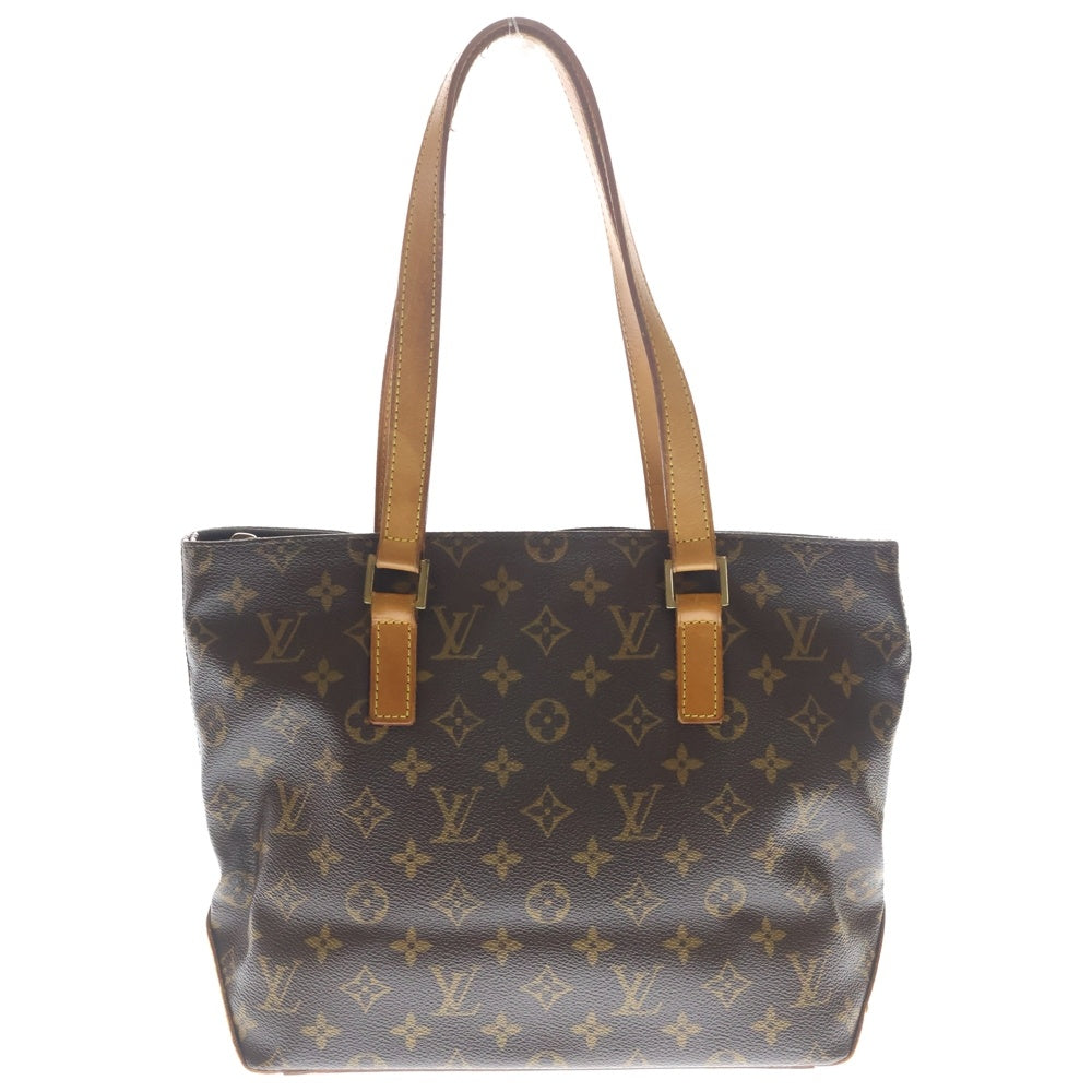 LOUIS VUITTON(ルイヴィトン) カバピアノ モノグラム PVC レザー ハンド トートバッグ ゴールド金具 ブラウン M51148 レディース