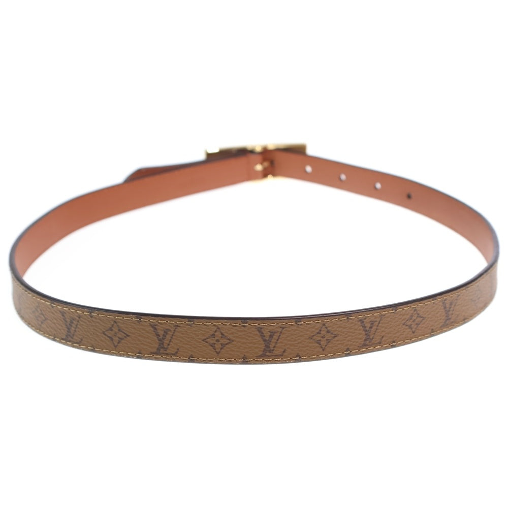 LOUIS VUITTON(ルイヴィトン) モノグラムリバース LVデュオ 18MM レザー ベルト ブラウン M8369 ゴールド金具 レディース