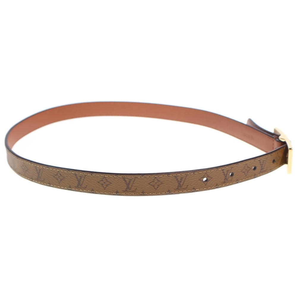 LOUIS VUITTON(ルイヴィトン) モノグラムリバース LVデュオ 18MM レザー ベルト ブラウン M8369 ゴールド金具 レディース