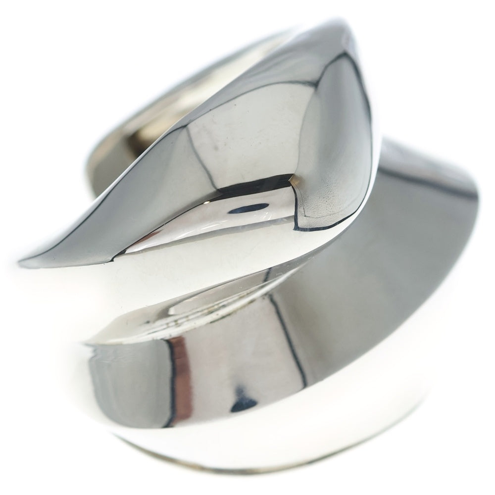 Alexander McQueen(アレキサンダーマックイーン) Sculptual Cuff Bracelet スカルプチュアル カフ ブレスレット メタル バングル シルバー レディース